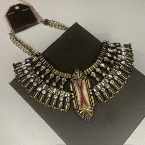 NWT Shyanne Western Gold Tone Thick Statement Necklace - Boot Barn